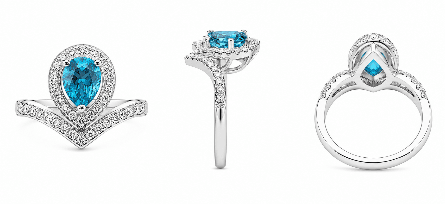 Mermaid Tear VALOIREA ring preview with aquatic blue color story