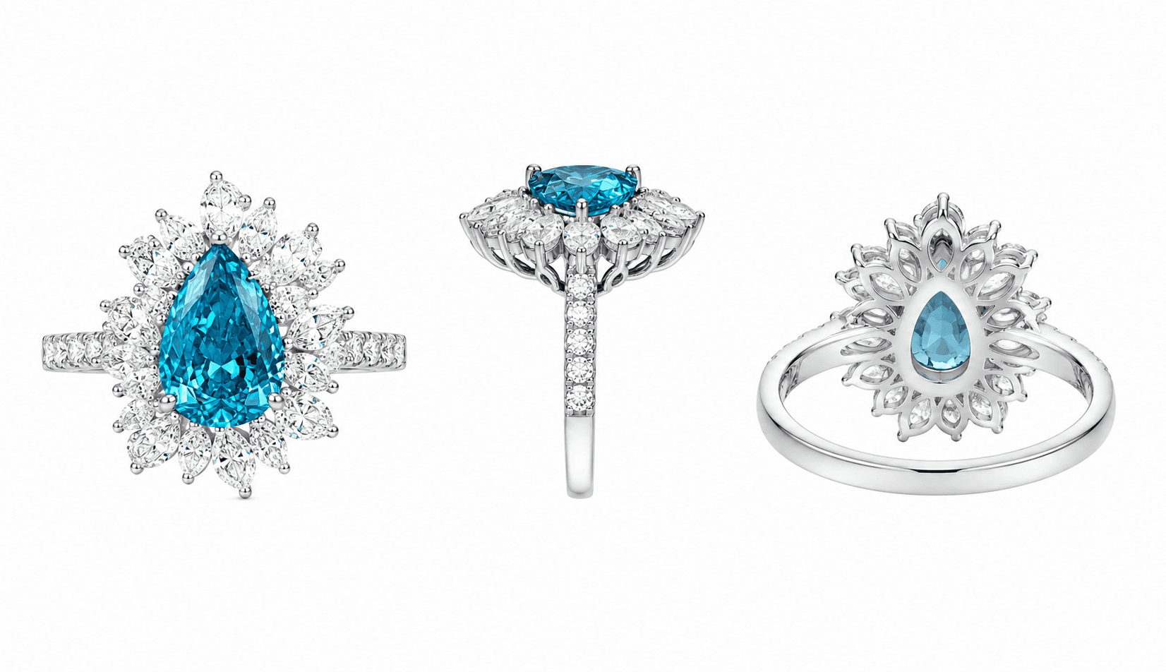 Ocean Starlight VALOIREA ring preview with ocean blue color story
